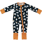 Ghosts Bamboo Zipper Romper