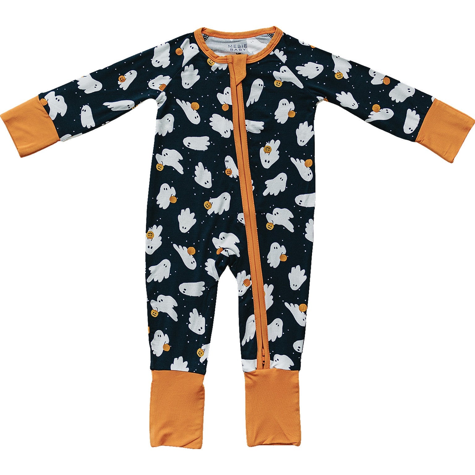 Ghosts Bamboo Zipper Romper
