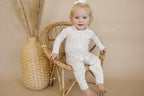 Vintage Blooms Bamboo Zippy Romper Floral Zipper Romper