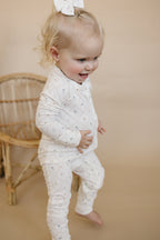 Vintage Blooms Bamboo Zippy Romper Floral Zipper Romper
