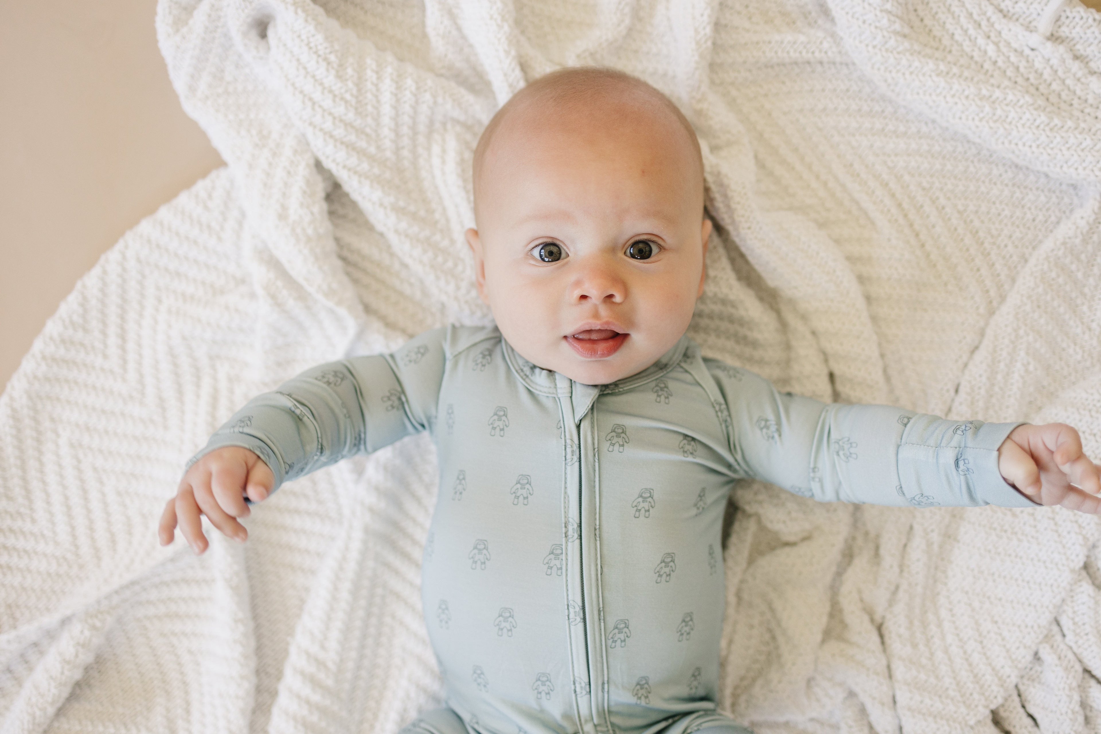 Fly Me to the Moon Bamboo Zippy Zipper Romper