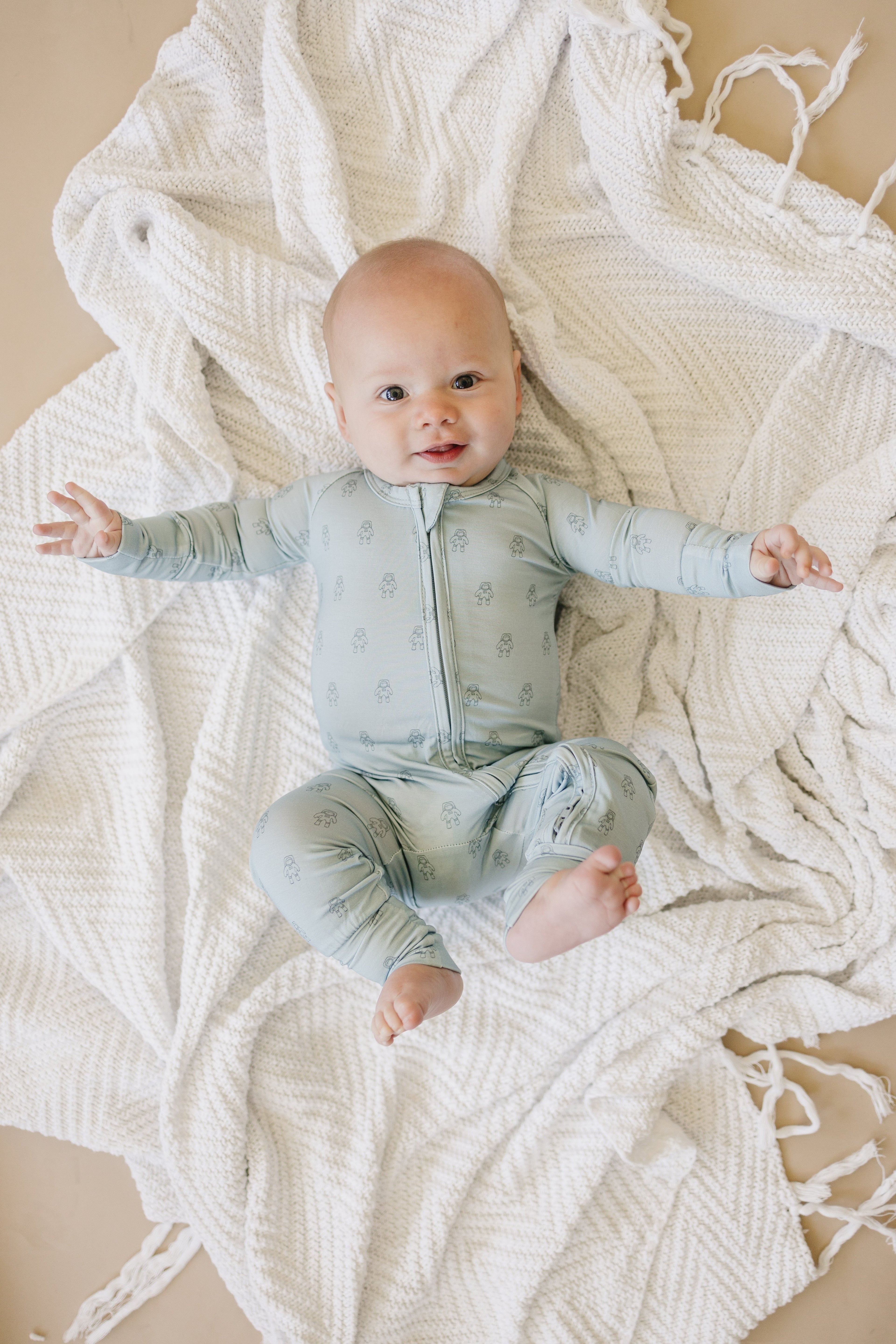 Fly Me to the Moon Bamboo Zippy Zipper Romper