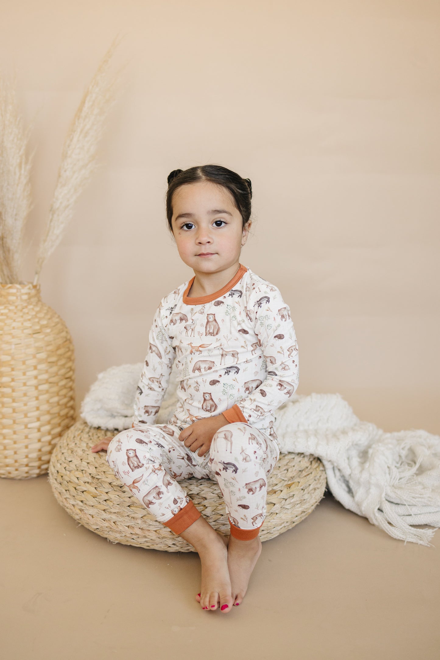 Forest Friends 2pc Bamboo Pajamas Set