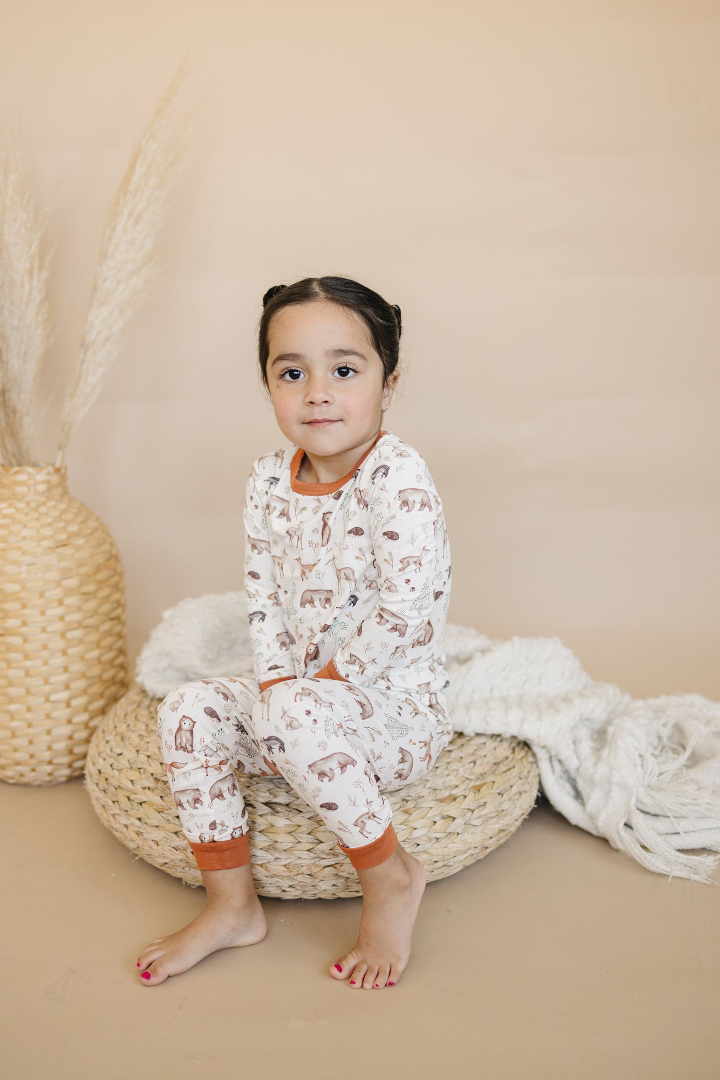 Forest Friends 2pc Bamboo Pajamas Set