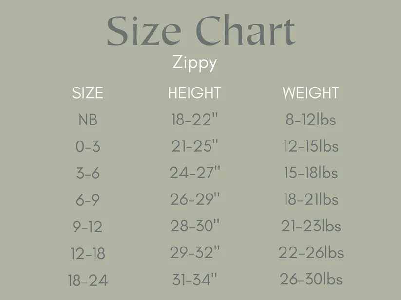 Tiny Trees Ribbed Bamboo Zippy Pajamas Romper