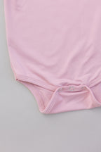 Vintage Pink S/S Flutter Bodysuit Romper