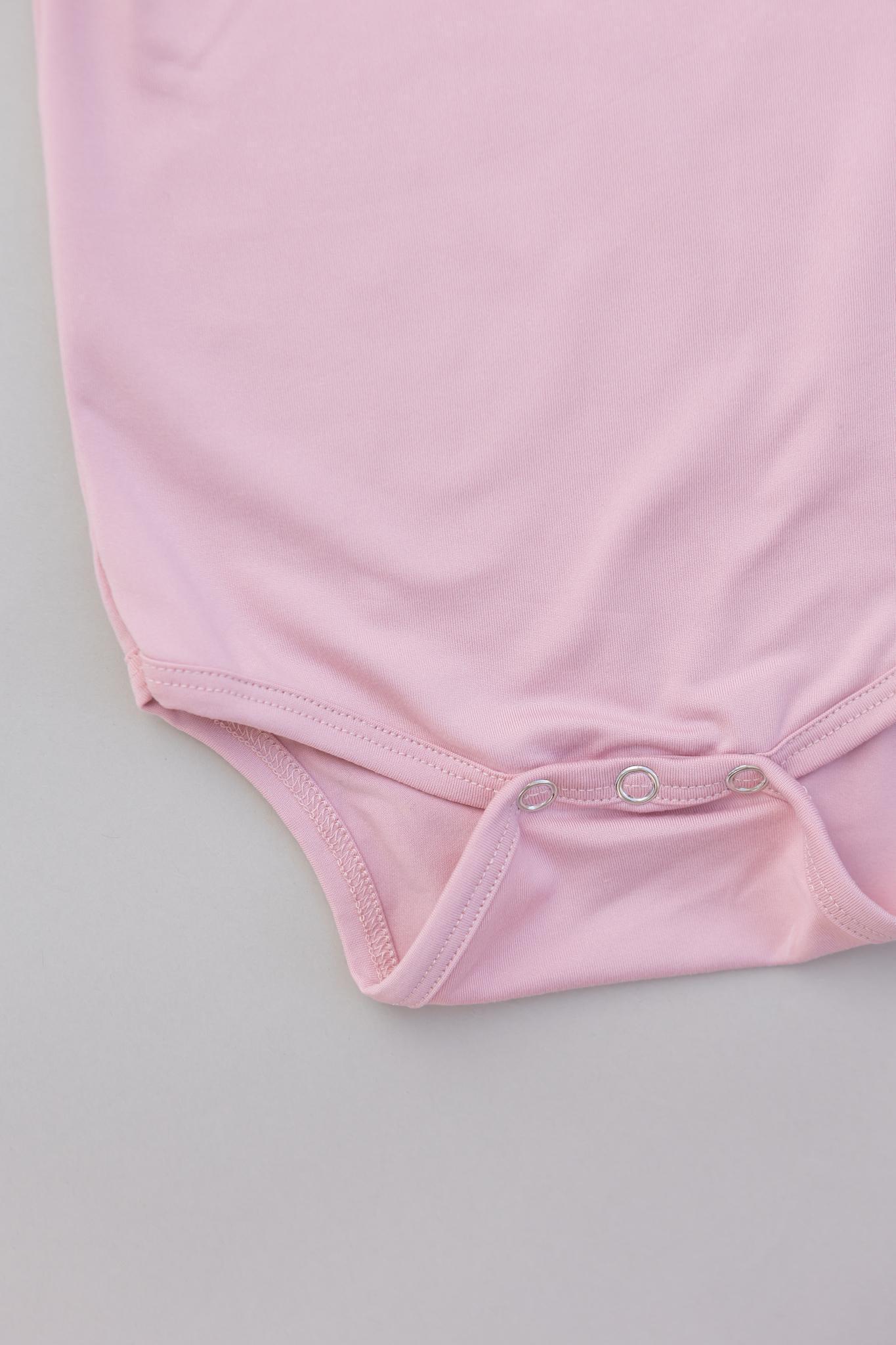 Vintage Pink S/S Flutter Bodysuit Romper