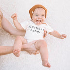 Birthday Babe Organic Cotton Short Sleeve Baby Bodysuit