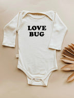 Love Bug Organic Cotton Baby Bodysuit Long Sleeve