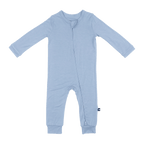 Larkspur Baby Zip Romper in Denim