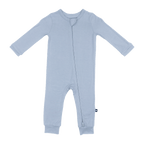 Larkspur Baby Zip Romper in Stone