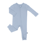 Larkspur Baby Zip Romper in Stone