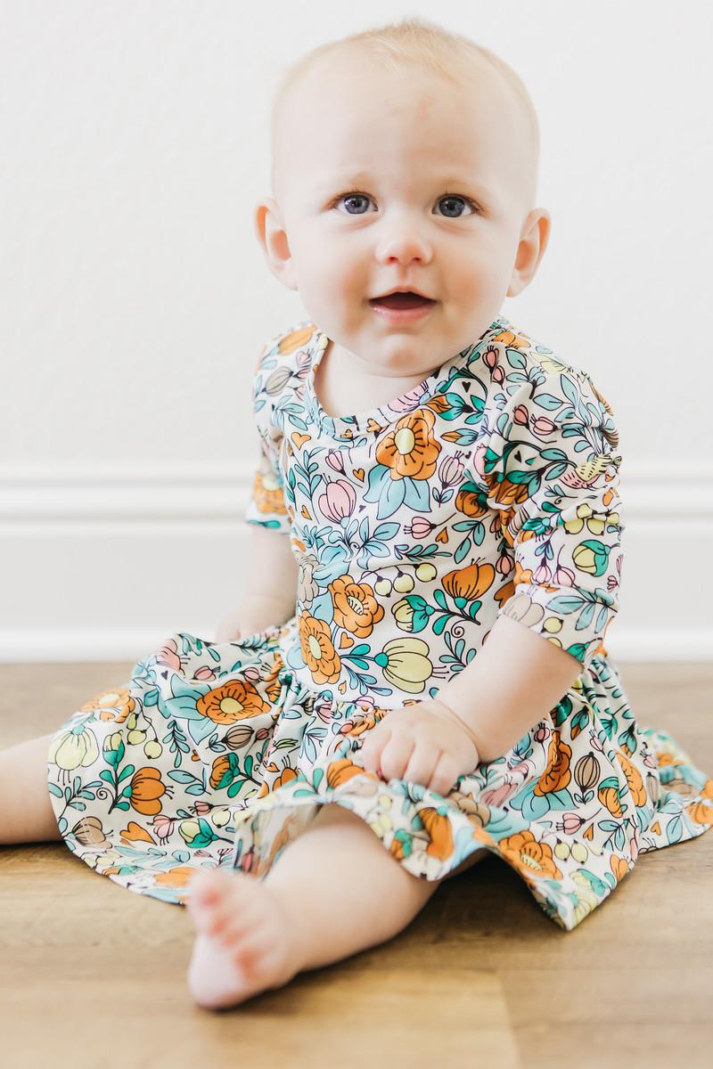 Vintage Vibes Twirl Bodysuit Romper