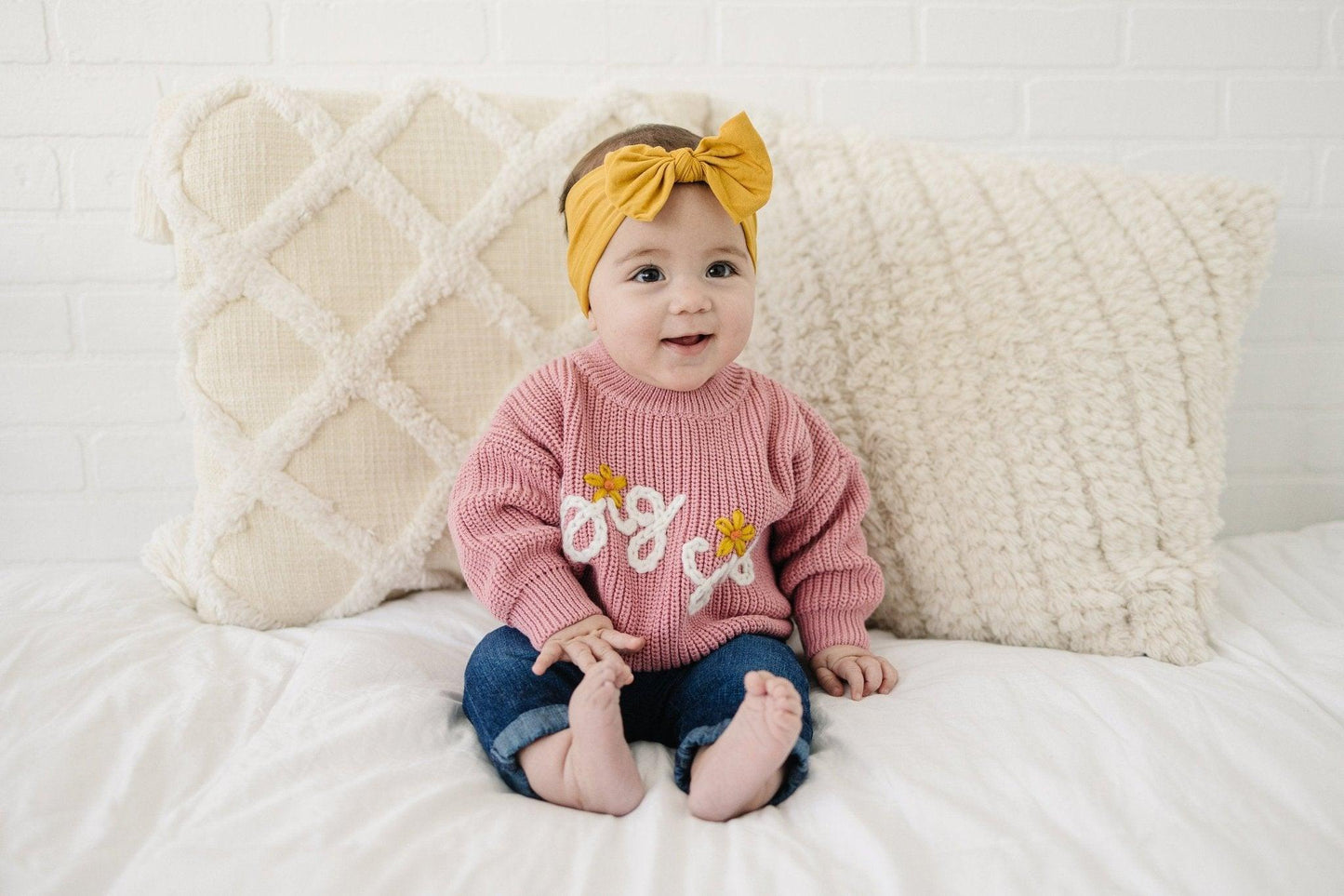 Big Sis Hand Embroidered Sweater Top