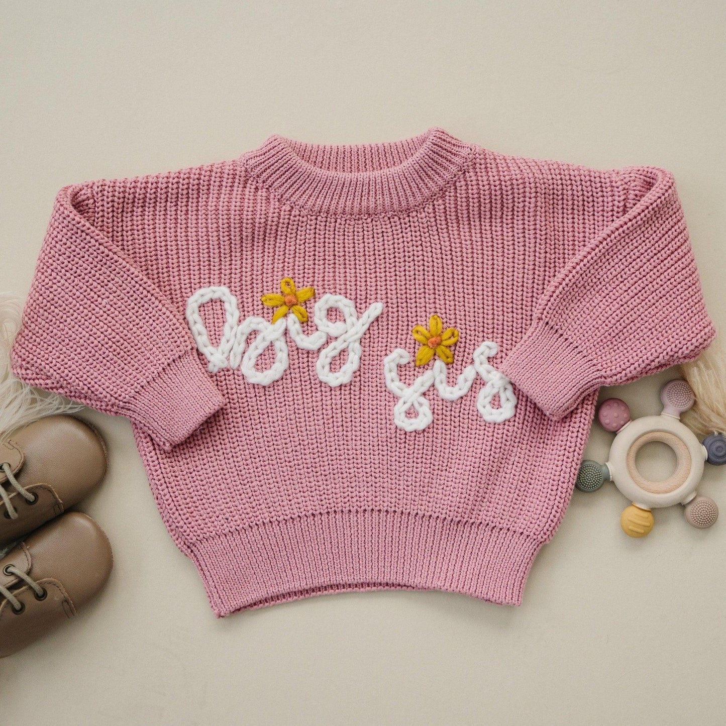 Big Sis Hand Embroidered Sweater Top