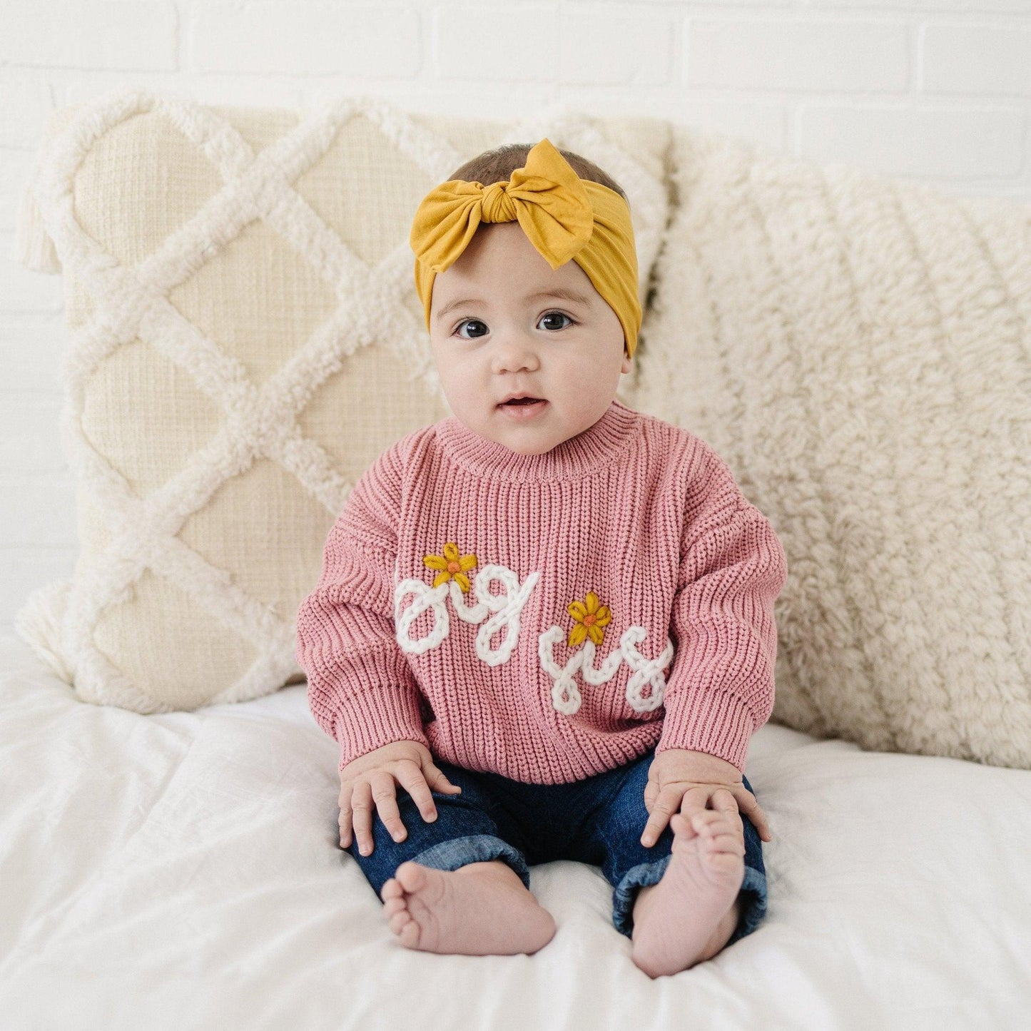 Big Sis Hand Embroidered Sweater Top