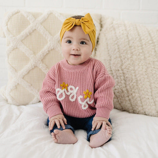 Big Sis Hand Embroidered Sweater Top