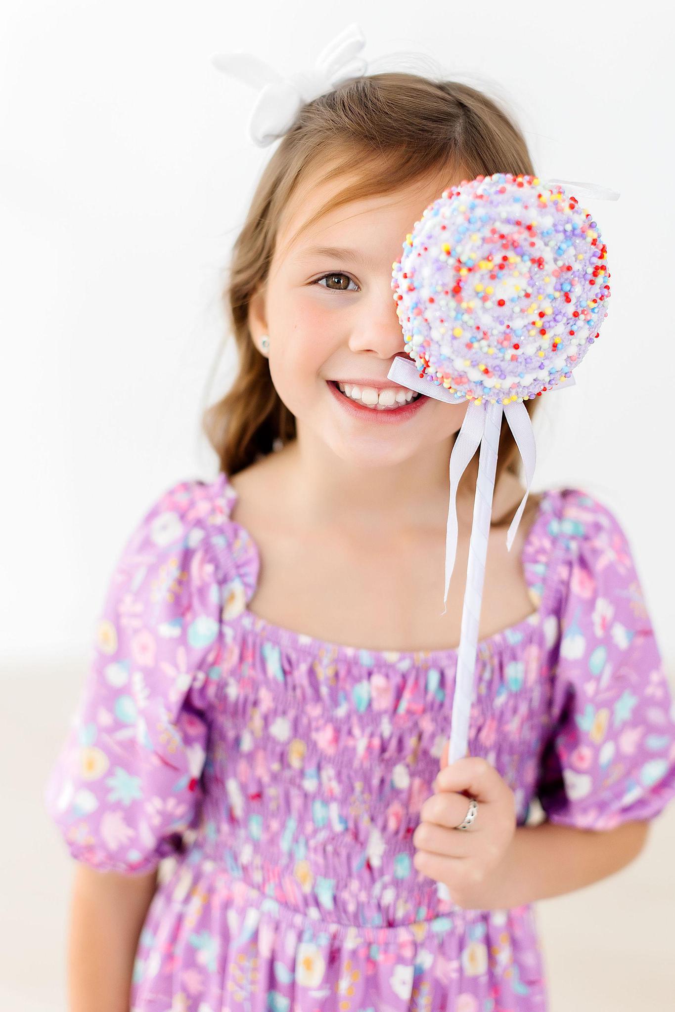 SALE Playful Posy Smocked Ruffle Dress