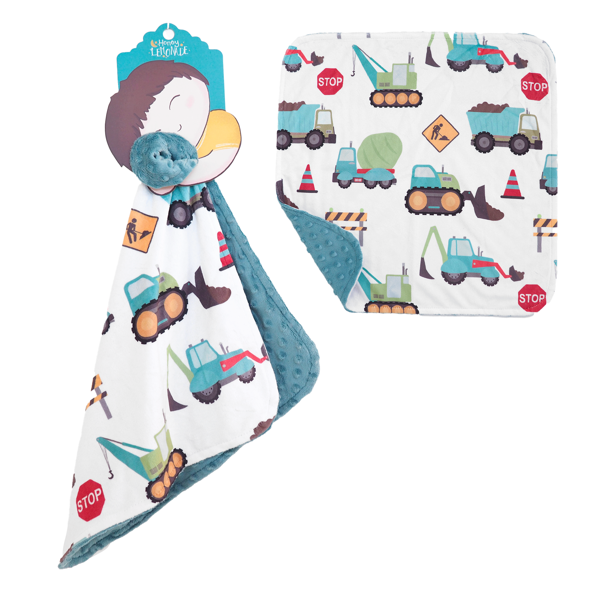 Mini Minky - Construction Trucks Blanket