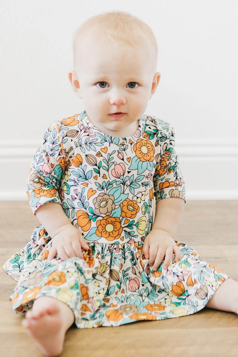 Vintage Vibes Twirl Bodysuit Romper