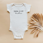 Dada is My Bestie Organic Cotton Short Sleeve Baby Bodysuit