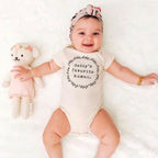 Daddy's Favorite Human Organic Cotton Baby Bodysuit Short Sleeve