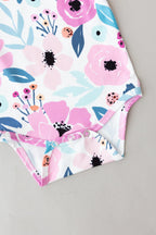 Pretty in Purple S/S Flutter Bodysuit Romper
