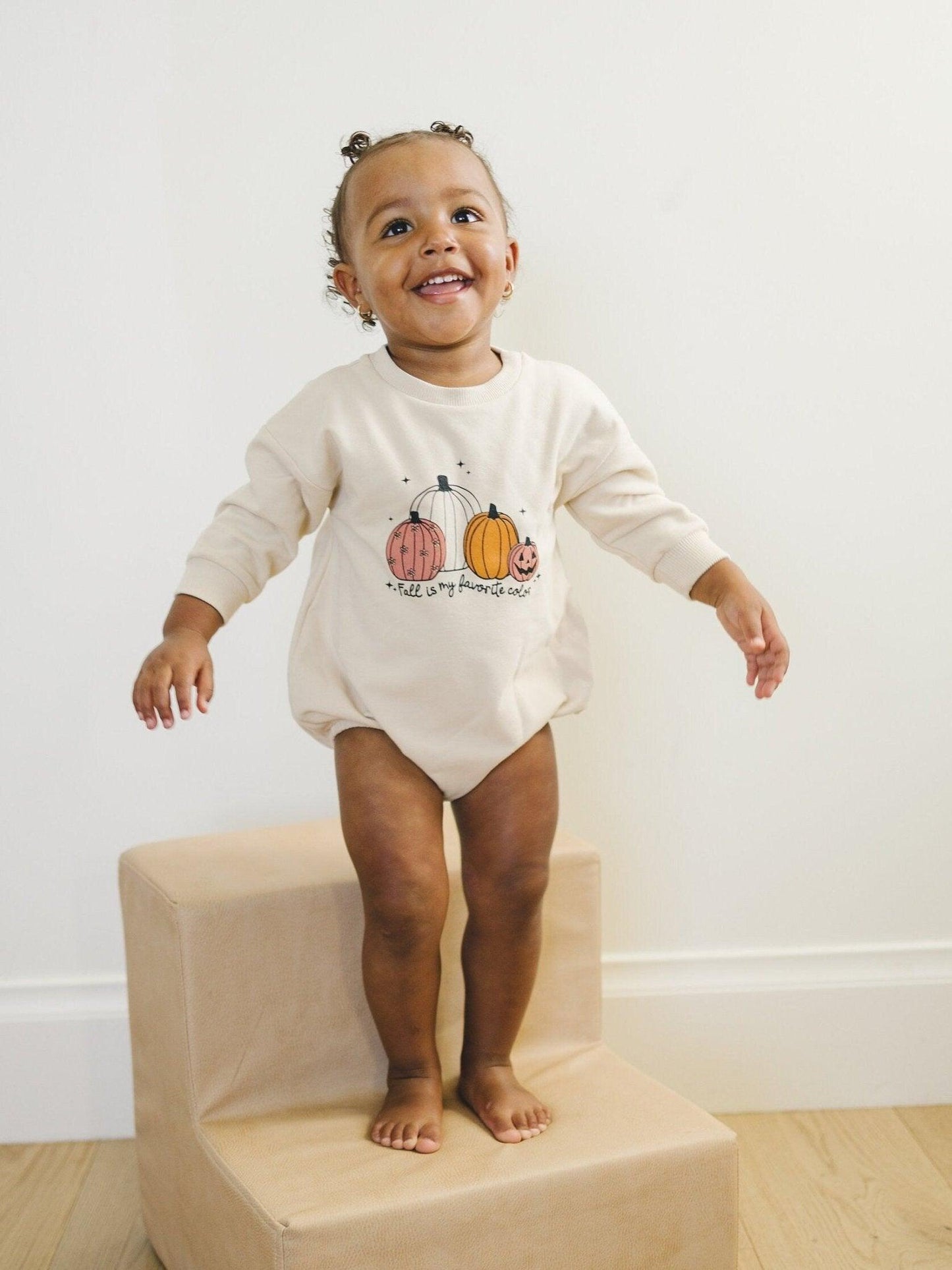 Fall Is My Favorite Color Organic Cotton Sweatshirt Romper