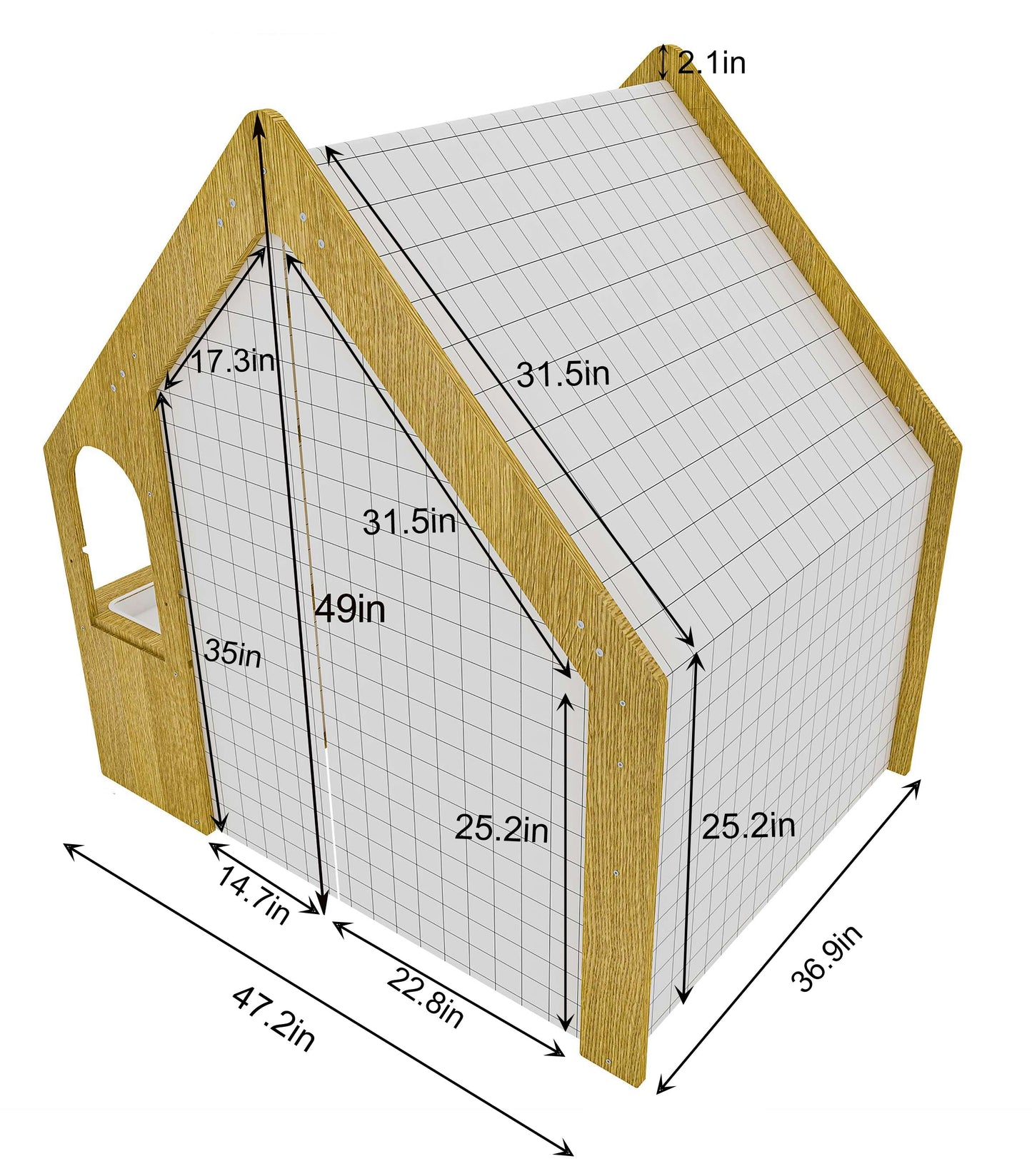 Flair | Playhouse & Sensory Desk - Black & White