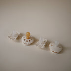 FRIGG Baby's First Pacifier Floral Heart (Cream) 4-Pack