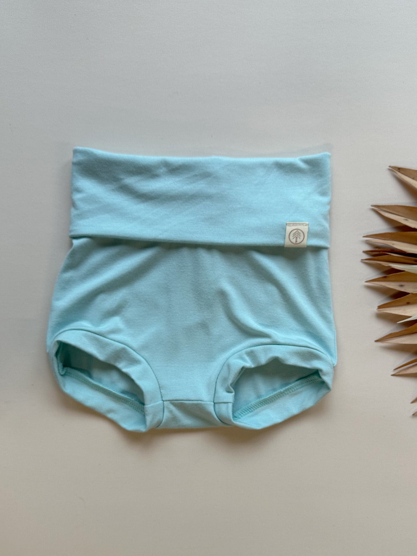 Fold-Over Bloomers | Baby & Toddler | Luxury Bamboo | Caribbean Blue