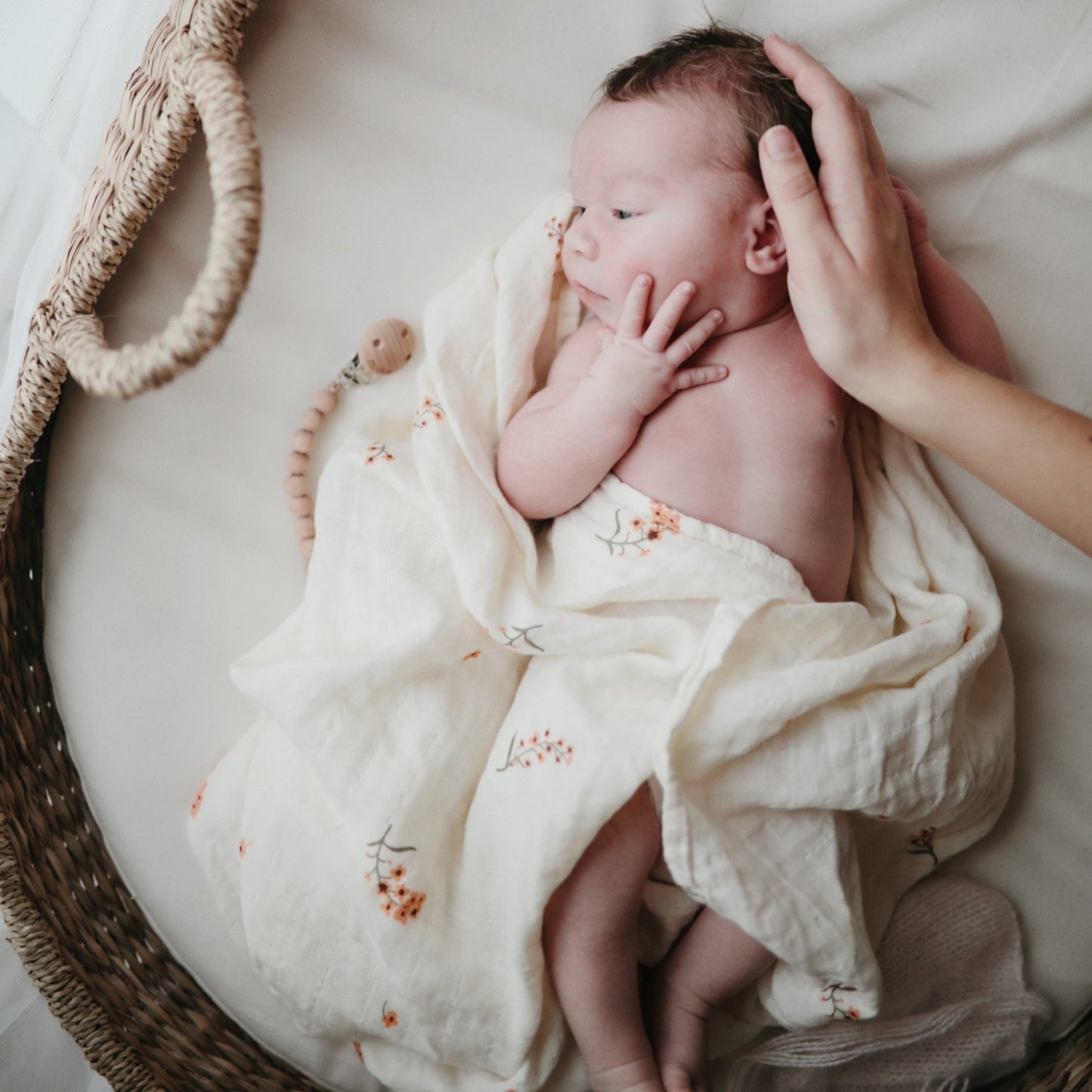 Organic Cotton Muslin Swaddle Blanket