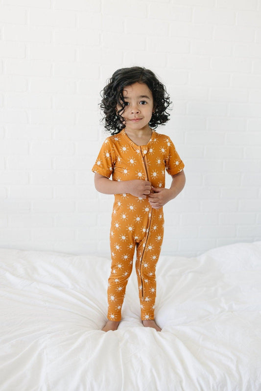 Golden Hour Bamboo Zippy Zipper Romper