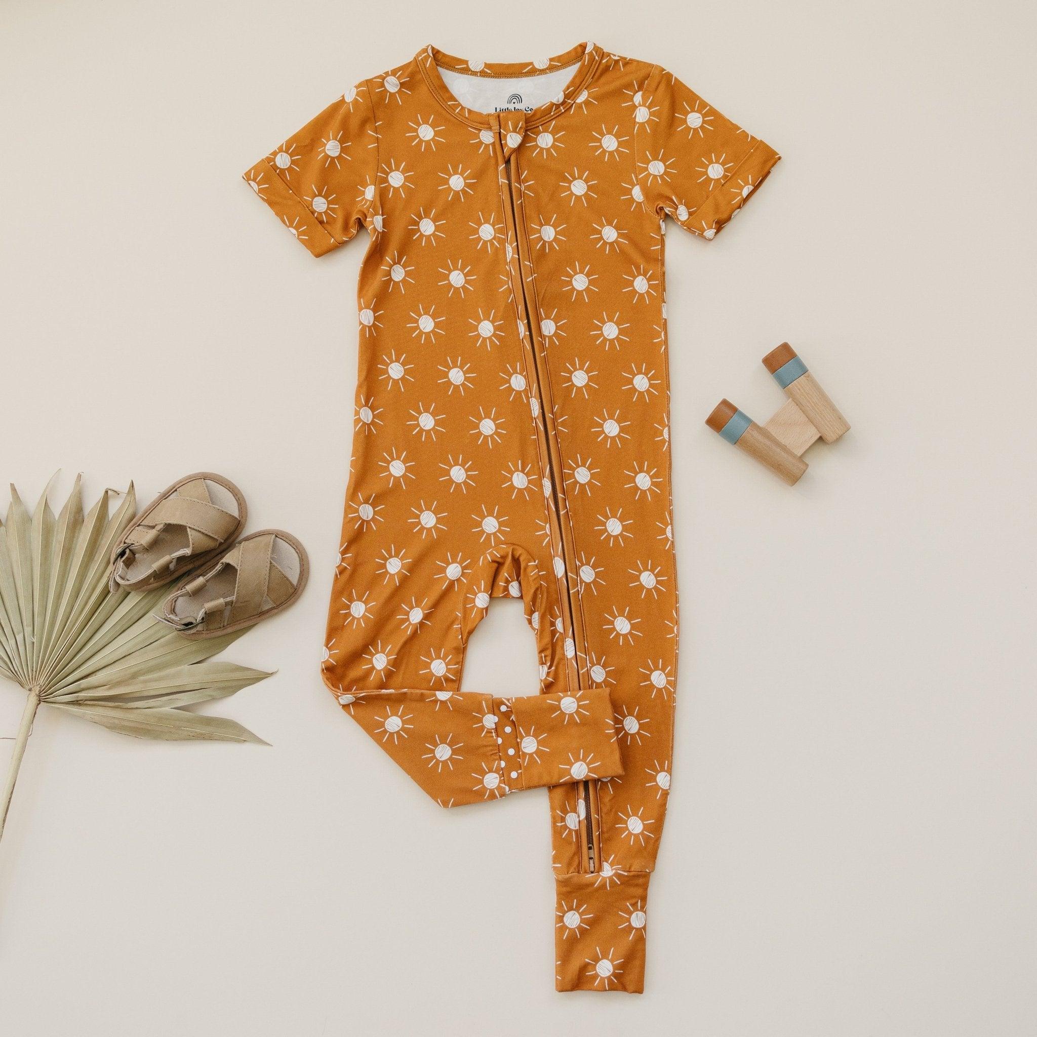 Golden Hour Bamboo Zippy Zipper Romper