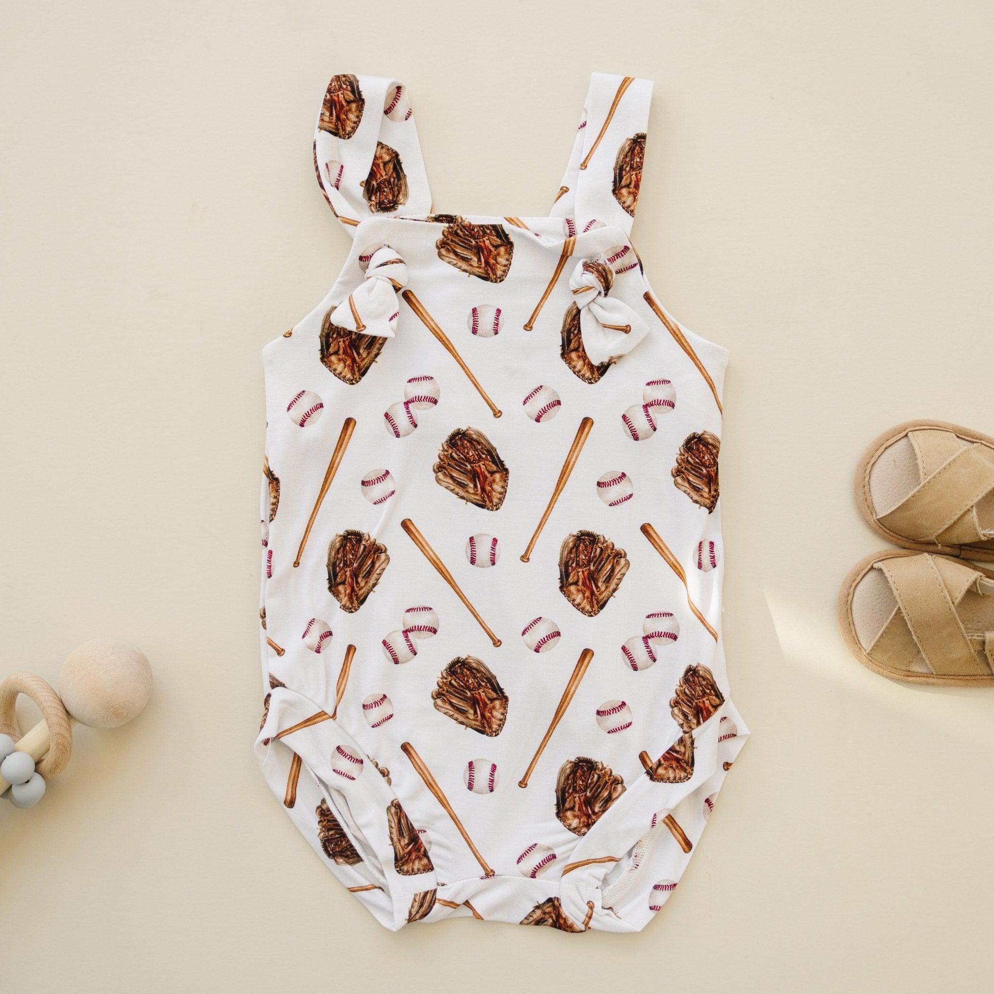 Grand Slam Bamboo Knotted Shortalls Romper
