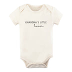 Grandma's Little Love Organic Cotton Short Sleeve Baby Bodysuit