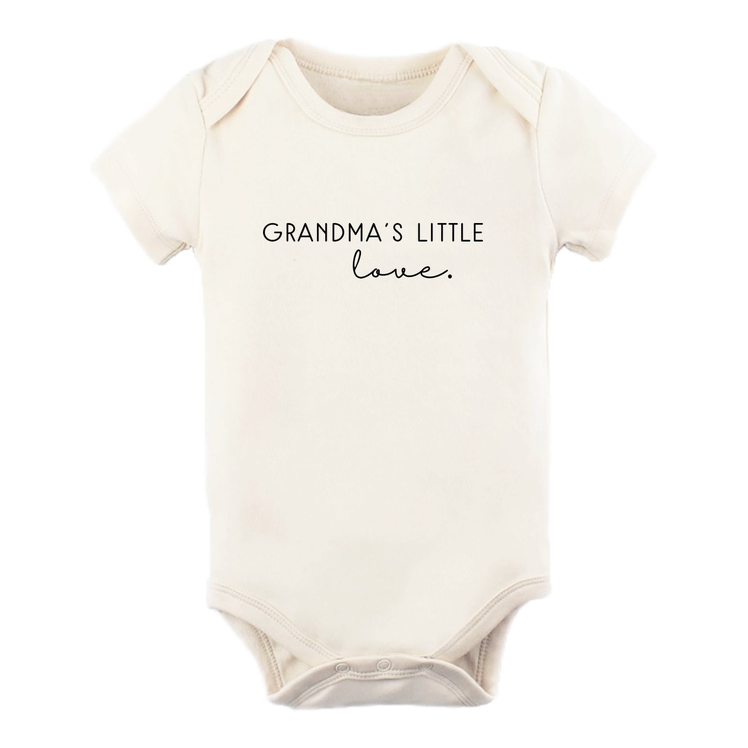 Grandma's Little Love Organic Cotton Short Sleeve Baby Bodysuit