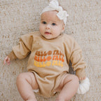 Hello Fall Sweatshirt Romper - more colors