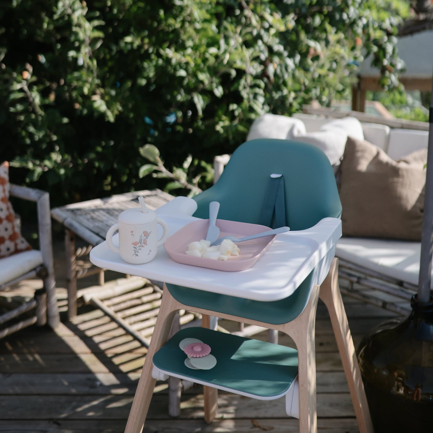 Silicone Training Cup + Straw