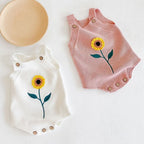Sunflower Knitted Bodysuit Romper
