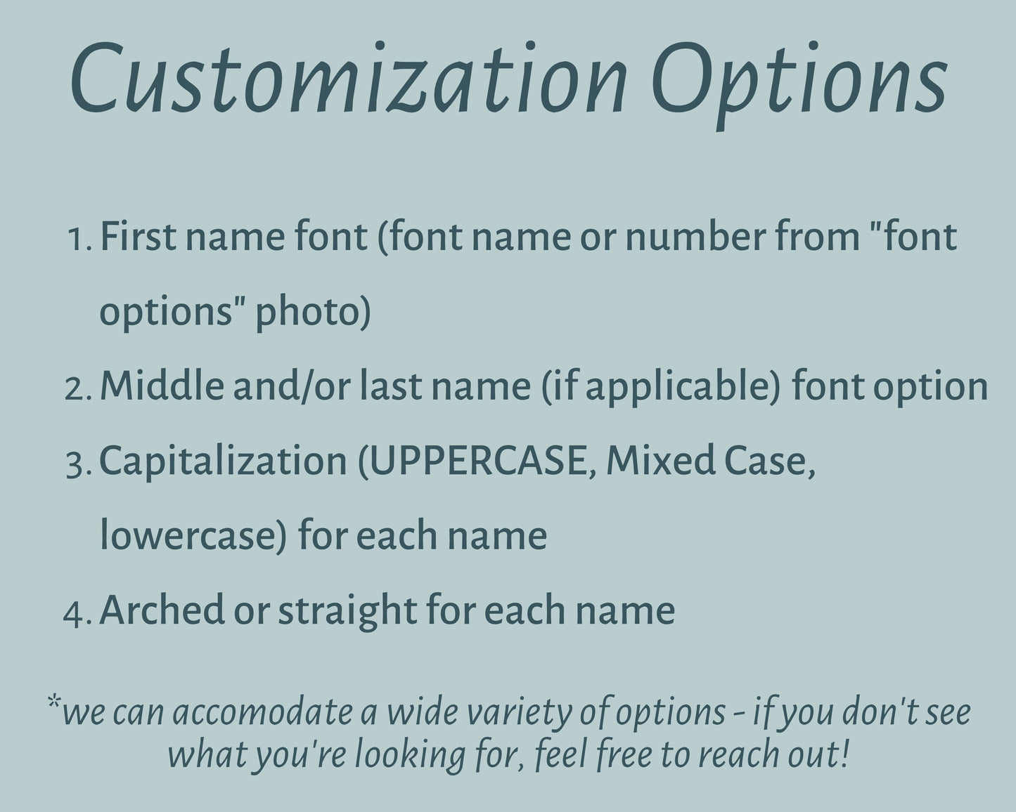 Custom Canvas Name Banner