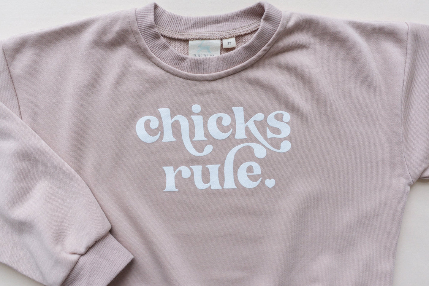 Chicks Rule Infant Crewneck Sweatshirt