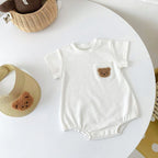 Teddy Bear Pocket bodysuit Romper
