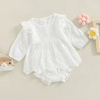 Long Sleeve Eyelet Dress Set