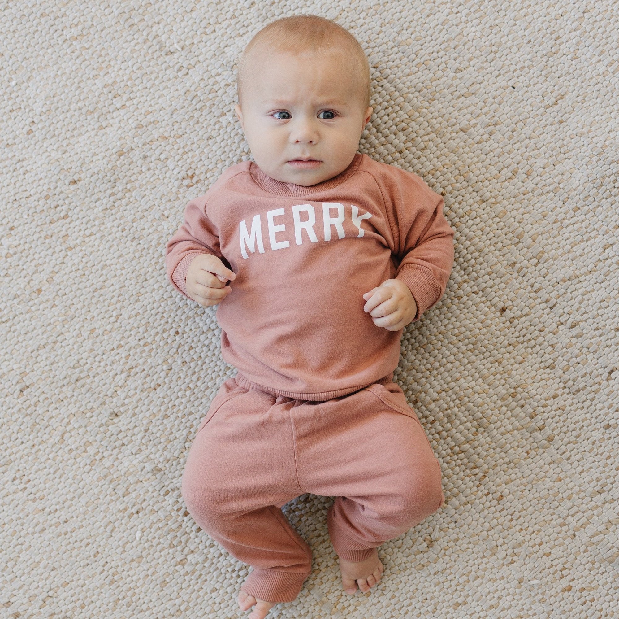 Merry Organic Cotton 2pc Jogger Set *3-6 & 6-12 months left