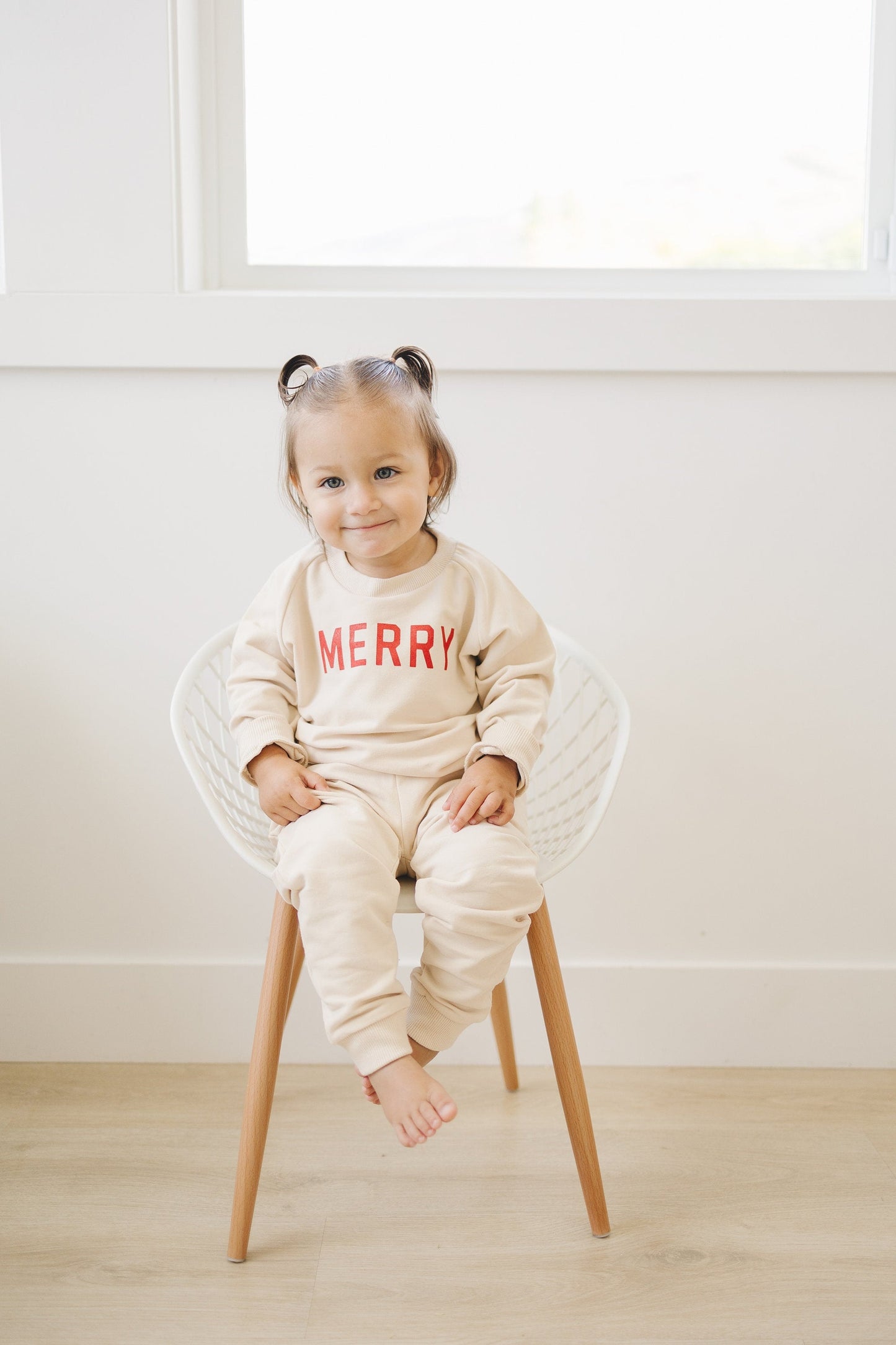 Merry Organic Cotton Crewneck Sweatshirt - Natural