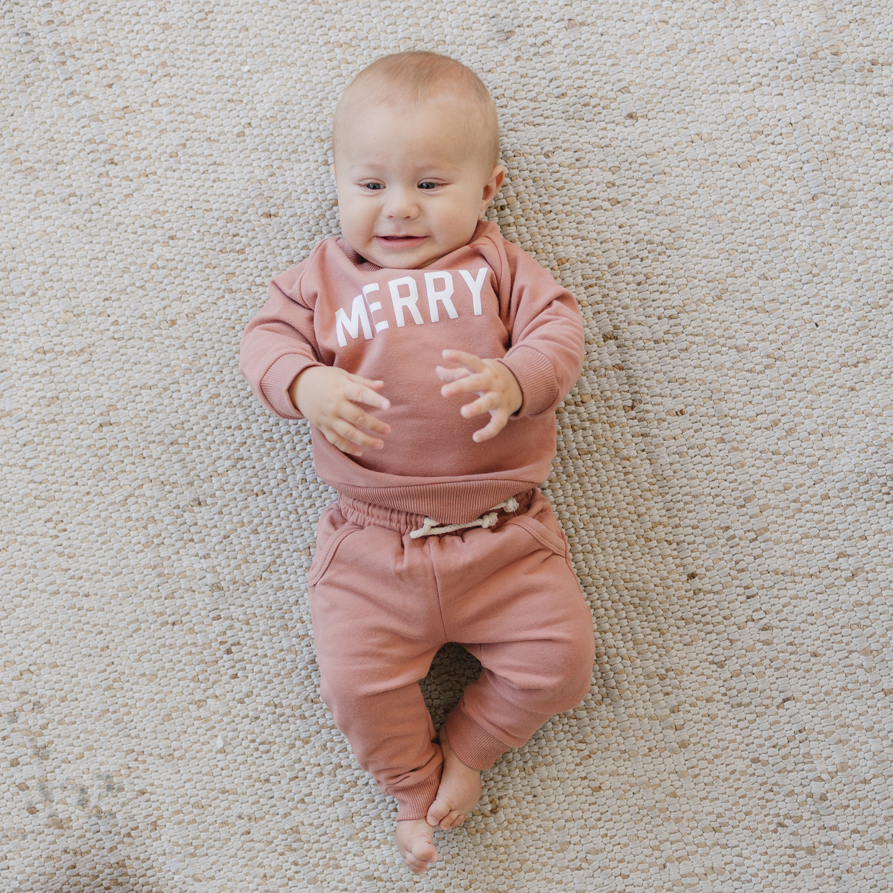 Merry Organic Cotton 2pc Jogger Set *3-6 & 6-12 months left