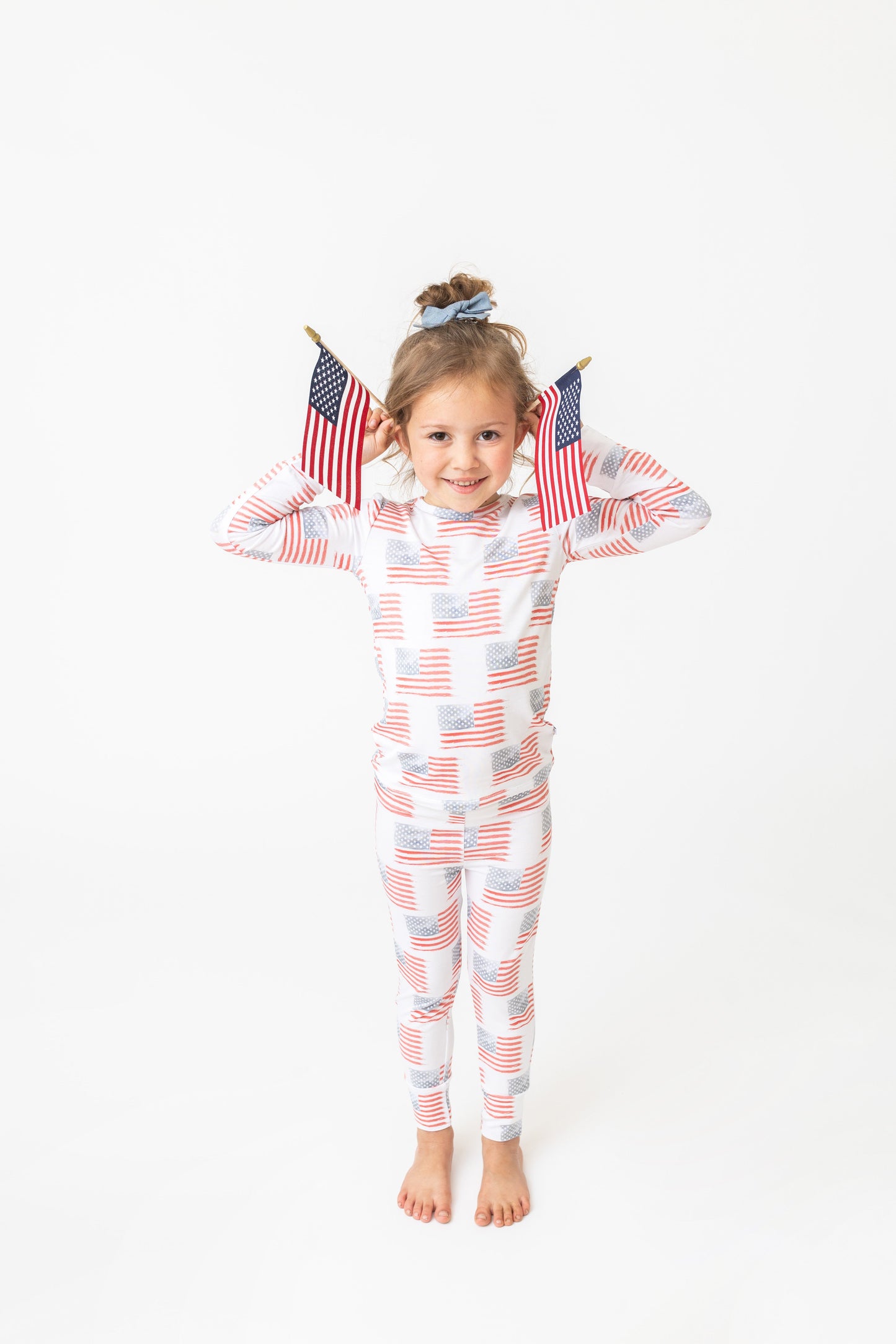 American Flag Two-Piece Long Set
