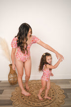 Oaklee Mini Suit in Pink Floral