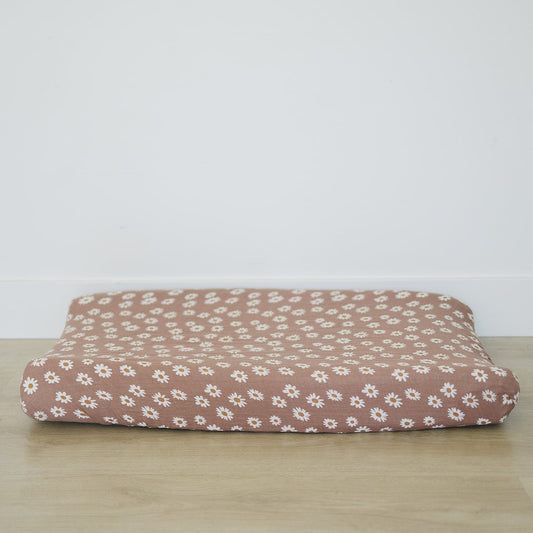 Daisy Dream Floral Muslin Changing Pad Cover